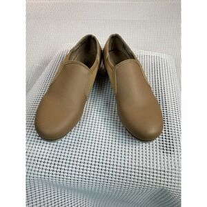 Theatricals T9100C Tan Slip On Tap Shoes Womens Size 13 Dance Practice Stage
